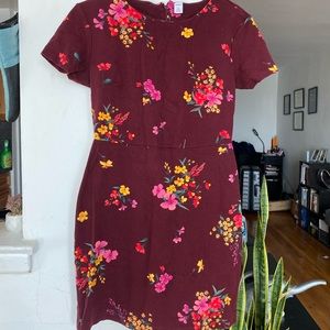 Old Navy. Fall theme floral dress. Midi. Size SP